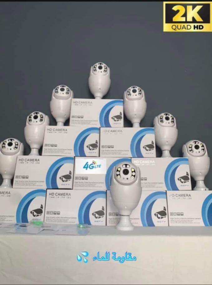 Collection of 4G professional cameras displayed in a stack with product boxes in 2K resolution.